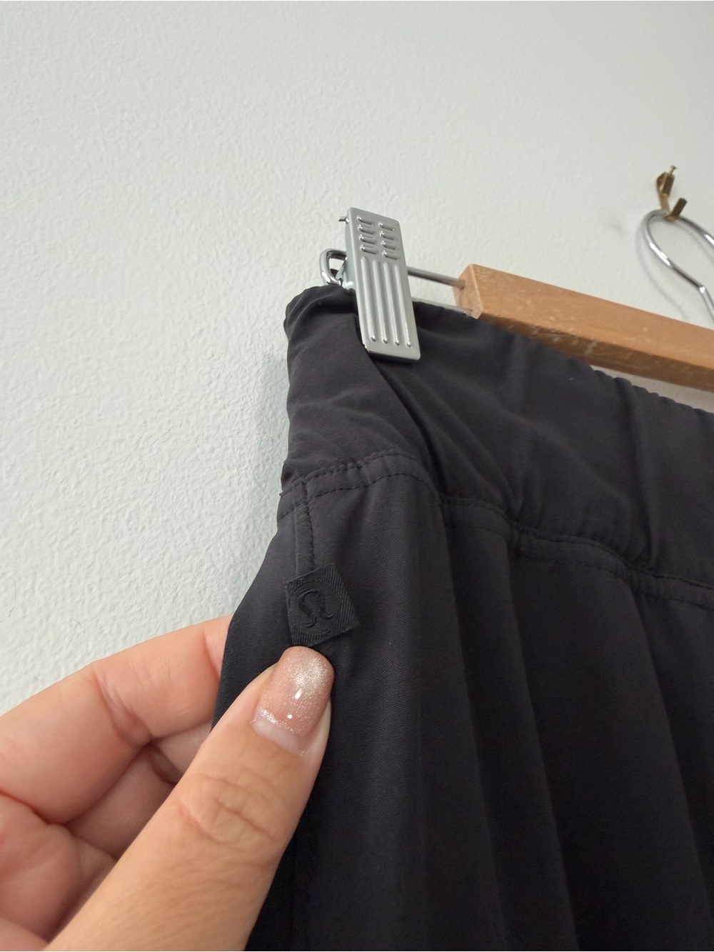 Lululemon Noir Pant Black Swift High-Rise Wide-Leg Trouser w/Tie Belt Sz 10 - Picture 10 of 16
